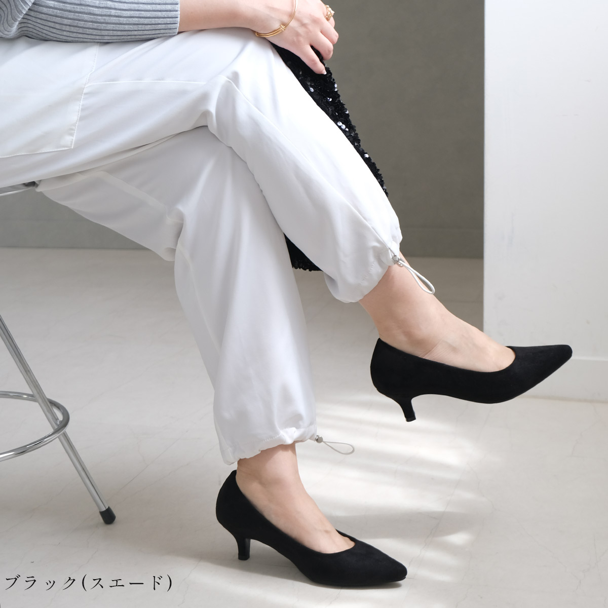 HADES FOOTWEARシューズ パンプス25.0cm/US7/ブラック/ - ハイヒール ...