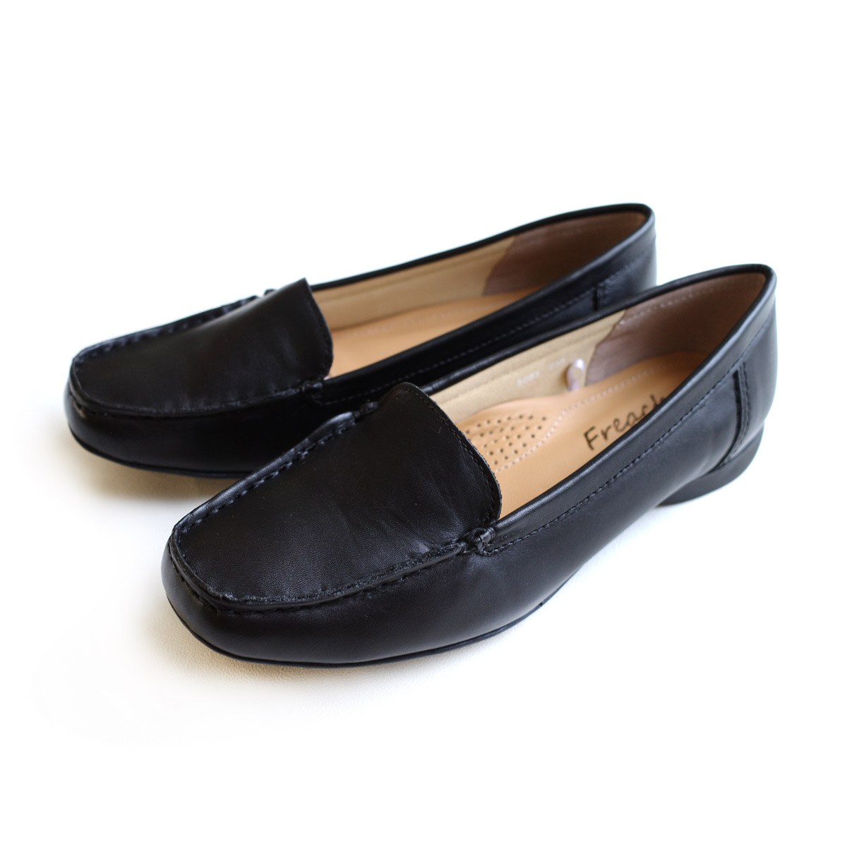 ローファーレディース靴 レディース 0067-PO5083(22.0cm ブラック